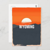 Briefkaart van Wyoming (Voorkant / Achterkant)