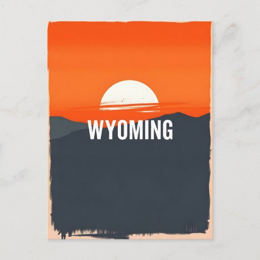 Briefkaart van Wyoming (Voorkant)