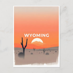  Briefkaart van Wyoming