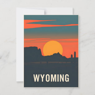  Briefkaart van Wyoming