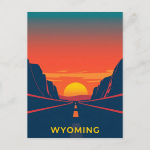 Briefkaart van Wyoming