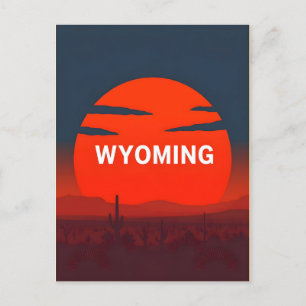  Briefkaart van Wyoming