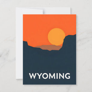  Briefkaart van Wyoming