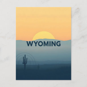  Briefkaart van Wyoming