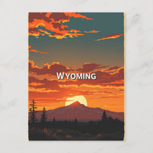  Briefkaart van Wyoming
