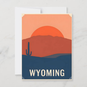  Briefkaart van Wyoming