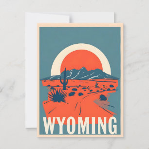  Briefkaart van Wyoming