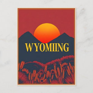  Briefkaart van Wyoming