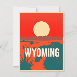  Briefkaart van Wyoming