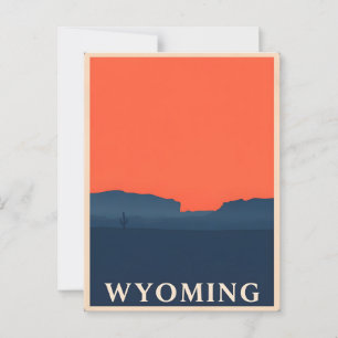  Briefkaart van Wyoming
