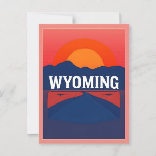 Briefkaart van Wyoming