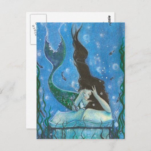 Briefkaart van Zeemeermin (Voorkant / Achterkant)