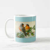 Briefkaart van zoete vogels Druk Mok Koffiebeker  (Links)