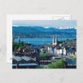 Briefkaart van Zürich (Voorkant / Achterkant)