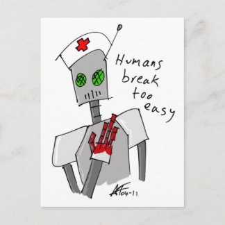 Briefkaart van Zurse Robot