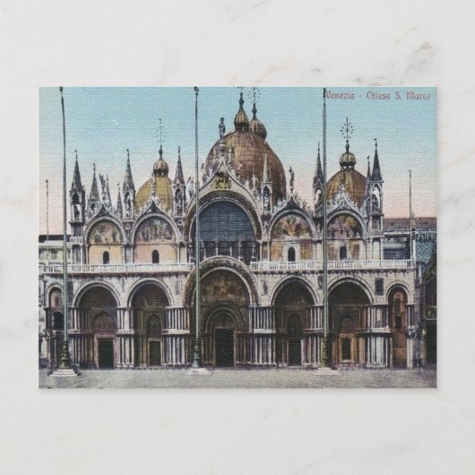 Briefkaart Venezia Chiesa San Marco  (Voorkant)