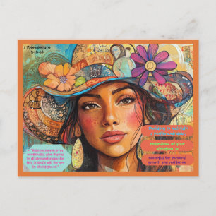 Briefkaart Verheugt zich altijd 1 Thessaloniërs 5