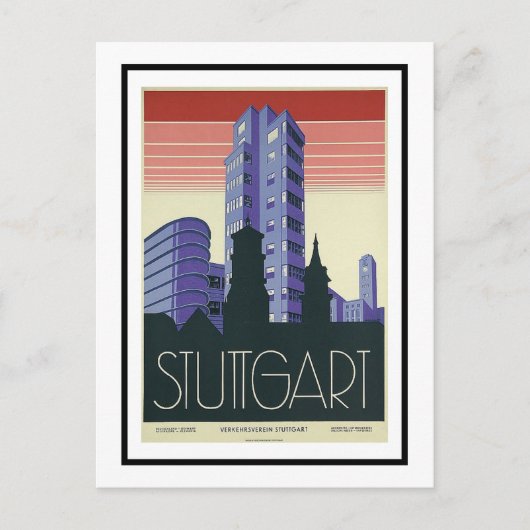 Briefkaart - Verkehrsverein Stuttgart (Voorkant)