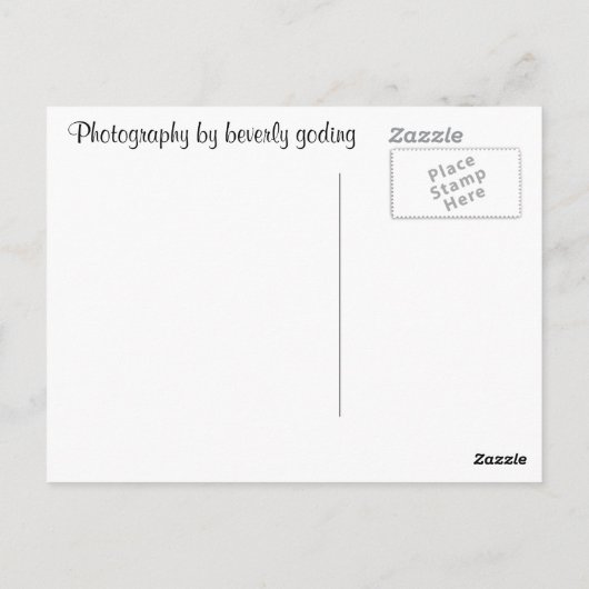 Briefkaart Verticale Sjabloon (Achterkant)