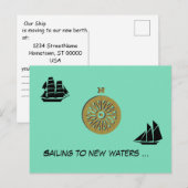 Briefkaart - Verzenden naar nieuwe wateren (Voorkant / Achterkant)