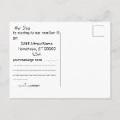 Briefkaart - Verzenden naar nieuwe wateren (Achterkant)