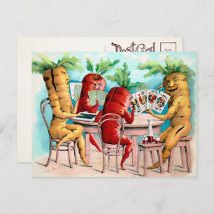 Briefkaart Victoriaans speelkaarten