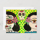 Briefkaart "Vida-Muerte" Dag van de Doden (Voorkant / Achterkant)