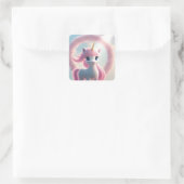 BRIEFKAART VIERKANTE STICKER (Tas)