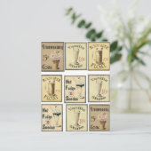 briefkaart, vintage briefkaart (Staand voorkant)