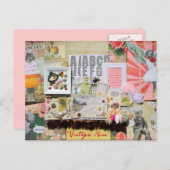 briefkaart, vintage briefkaart (Voorkant / Achterkant)