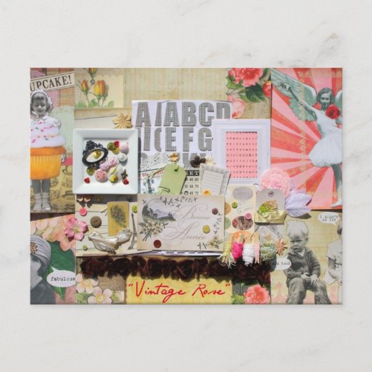 briefkaart, vintage briefkaart (Voorkant)