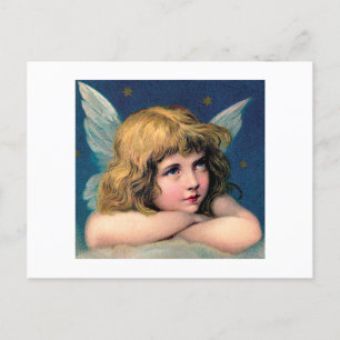 BRIEFKAART: VINTAGE CHRISTMAS ANGEL/CHERUB BRIEFKAART