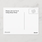 Briefkaart Vintage-opleggercamper weggaat (Achterkant)