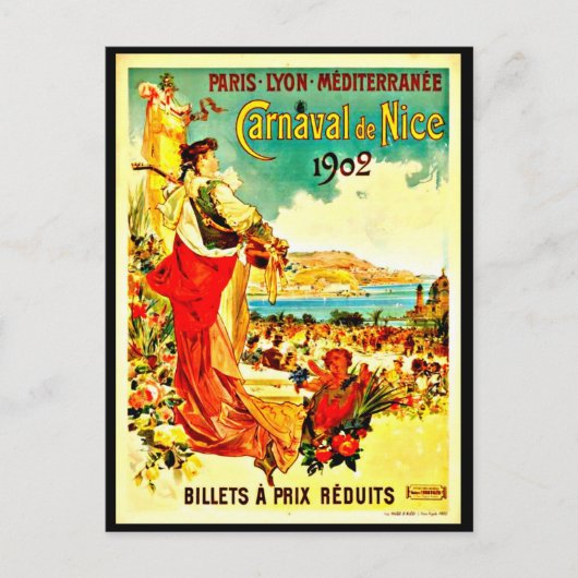 Briefkaart-Vintage-reis-Nice 2 Briefkaart (Voorkant)