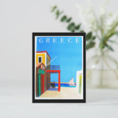 Briefkaart-VIntage Travel-Griekenland Briefkaart (Staand voorkant)