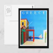 Briefkaart-VIntage Travel-Griekenland Briefkaart (Voorkant / Achterkant)