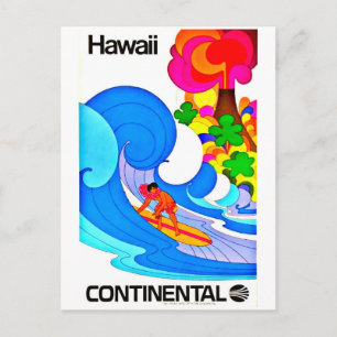 Briefkaart-Vintage Travel-Hawaii 6 Briefkaart