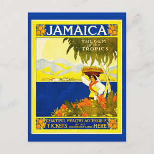 Briefkaart-Vintage Travel-Jamaica Briefkaart