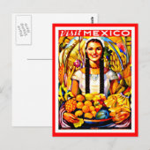 Briefkaart-Vintage Travel-Mexico Briefkaart (Voorkant / Achterkant)