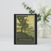 Briefkaart-Vintage Travel-New England Briefkaart (Staand voorkant)