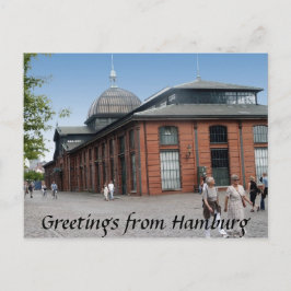 Briefkaart visveilinghuis