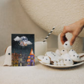 Briefkaart vliegende heks Postkruising