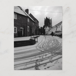 Briefkaart voetafdrukken