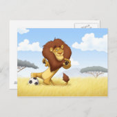 Briefkaart Voetbal (Voorkant / Achterkant)