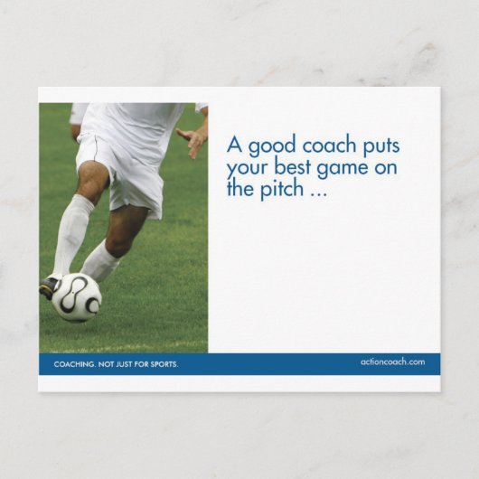 Briefkaart Voetbal (Voorkant)