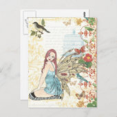 Briefkaart " vogelgriep" (Voorkant / Achterkant)