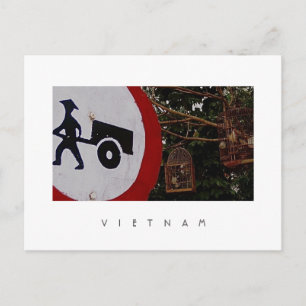 Briefkaart vogelkooien