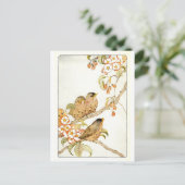 Briefkaart vogels (Staand voorkant)