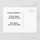 Briefkaart voor adreswijziging (Achterkant)