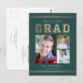 Briefkaart voor bekendmaking Afstuderen van Bright (Voorkant / Achterkant)